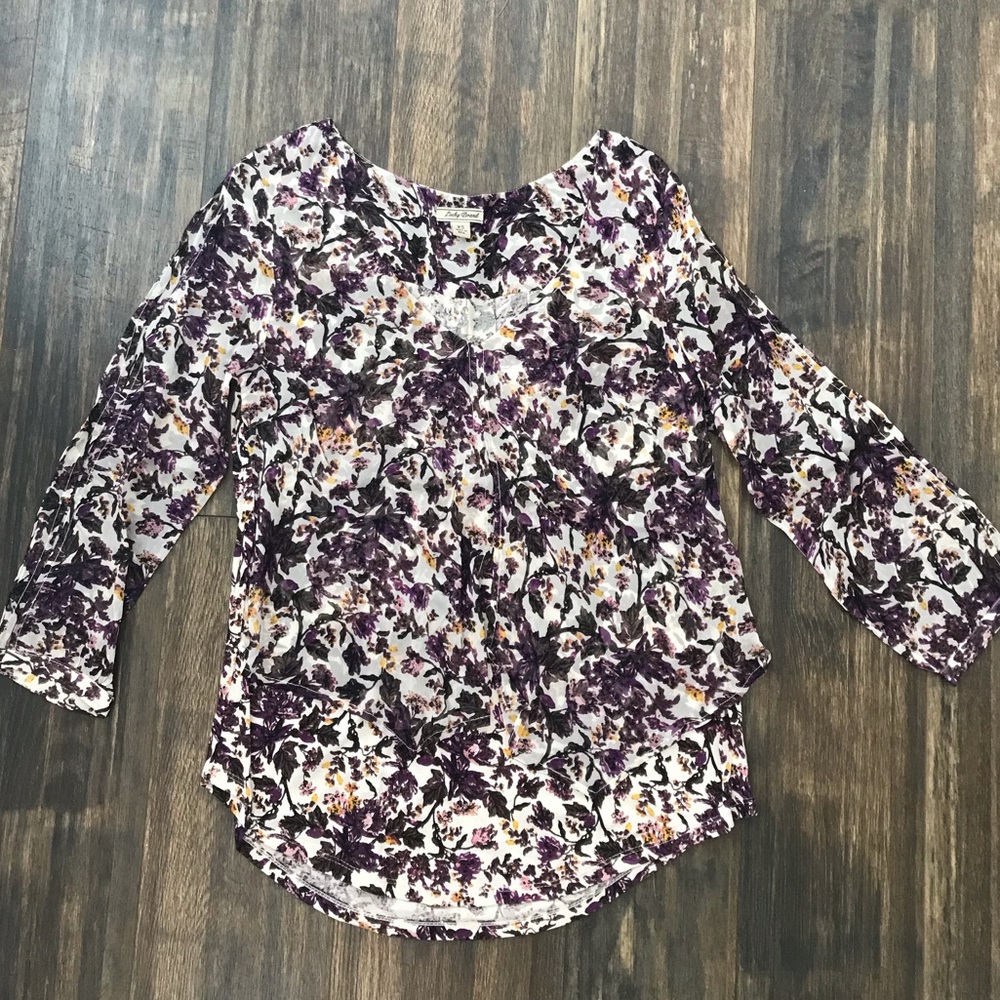 Lucky Brand purple floral top